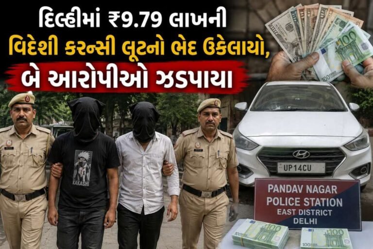 દિલ્હીમાં રૂ. 9.79 લાખની વિદેશી કરન્સી લૂંટનો ભેદ ઉકેલાયો, બે આરોપીઓ ઝડપાયા