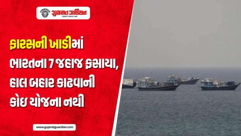 ફારસની ખાડીમાં ભારતના 7 જહાજ ફસાયા, સરકારની રાહ જોતા ક્રૂ મેમ્બર્સ