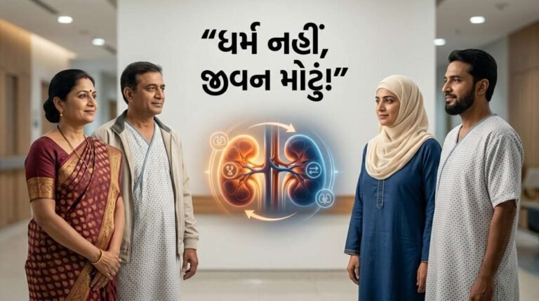 ધર્મ નહીં, જીવન મોટું! અમદાવાદમાં હિંદુ-મુસ્લિમ પરિવારોના અનોખા કિડની સ્વેપથી બે દર્દીઓને નવી જિંદગી