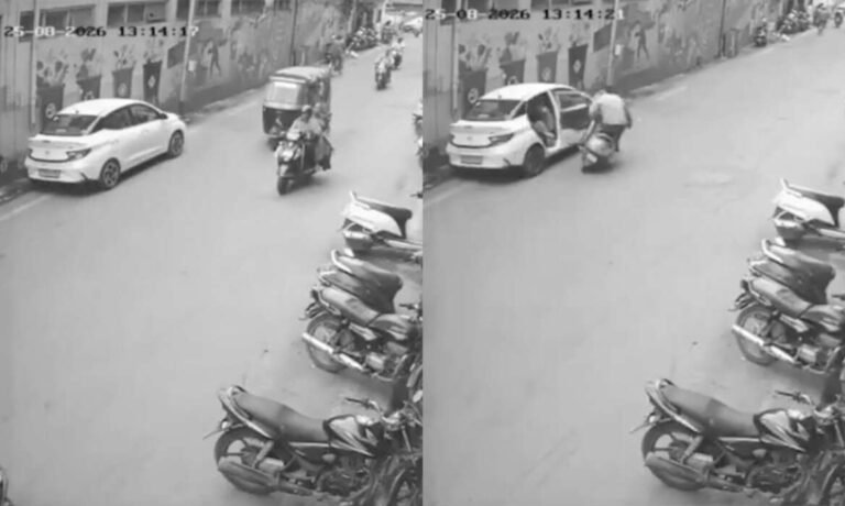 Video : સુરતમાં કારનો દરવાજો બન્યો મોતનું કારણ: મહિલાએ દરવાજો ખોલતા મોપેડ સવાર આધેડ ધડાકાભેર અથડાયા, 4 દિવસની સારવાર બાદ મોત