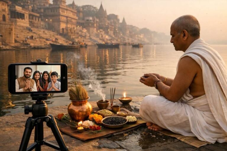 કાશી પહોંચવું શક્ય નથી? હવે વિદેશ બેઠા જ થશે પિતૃઓનું શ્રાદ્ધ, જાણો ‘ઈ-તર્પણ’ની સંપૂર્ણ રીત